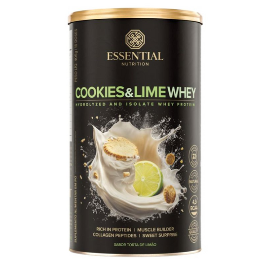 Whey Protein Cookies e Lime 405G Essential Nutrition