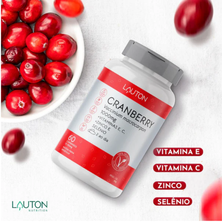 Cranberry 1000mg 60 Cápsulas Lauton Lauton