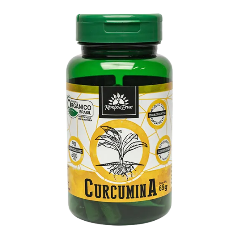 Curcumina 90 Cápsulas 600mg Kampo de Ervas Kampo de Ervas