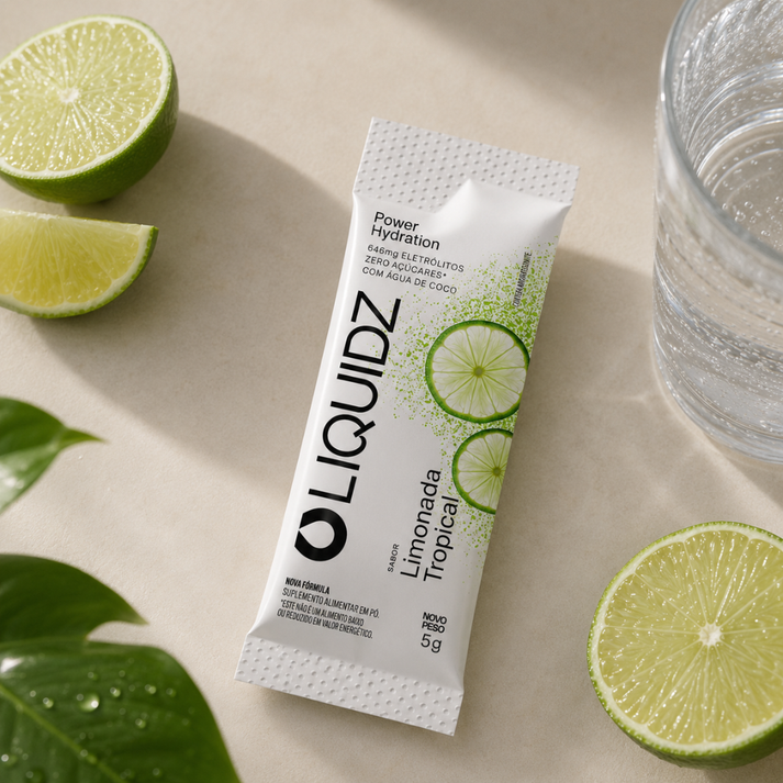 Eletrólitos em Pó Limonada Tropical Liquidz 5g Plant Power
