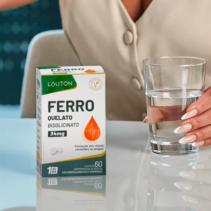 Ferro Quelato 34mg 60 Cápsulas Lauton Lauton