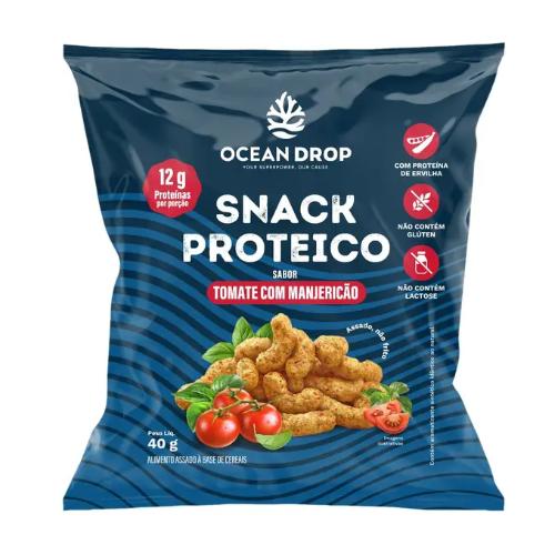 Snack Proteico 40g Sabor Tomate com Manjericão Ocean Drop Ocean Drop