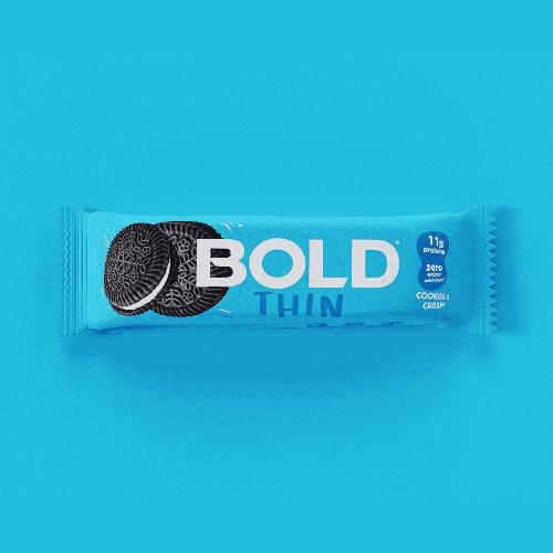 Barra Bold Thin Cookies Cream 40g