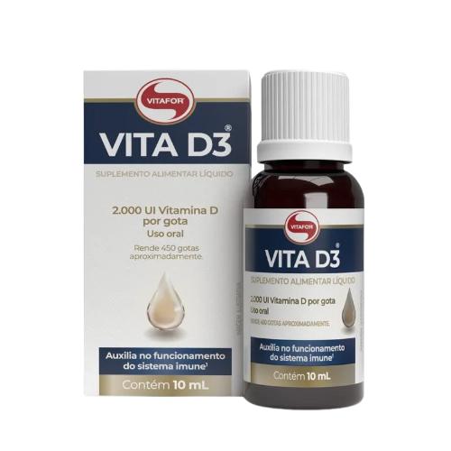Vita D3 2000U.I 10ml em Gotas Vitafor