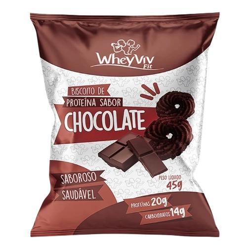 Biscoito Proteico de Chocolate 45g Whey Viv