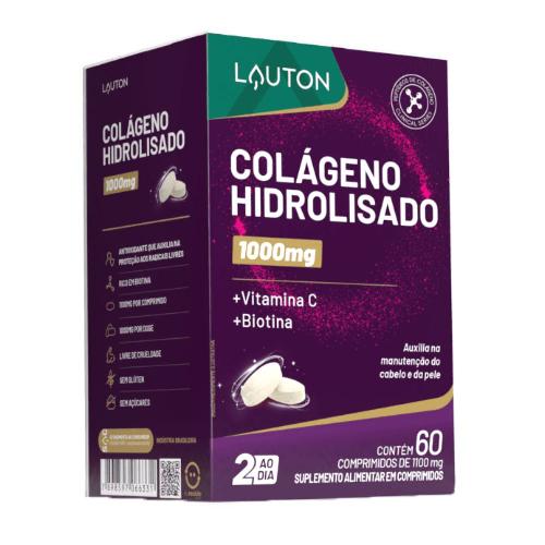 Colágeno Hidrolisado 1000mg 60 Cápsulas Lauton
