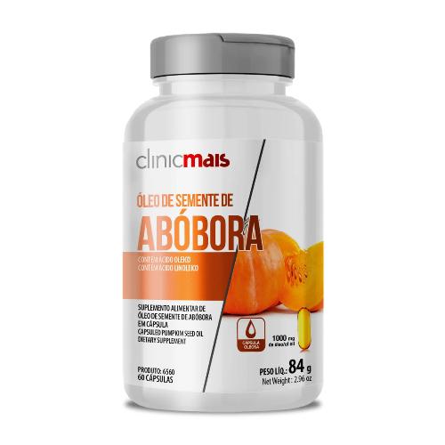 Óleo de Semente de Abóbora 60 Cápsulas ClinicMais