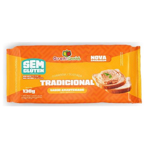 Torrada Tradicional sem Glúten 130g Grani Amici