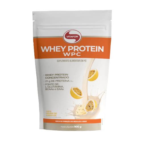Whey Protein WPC Mousse de Maracujá 900g Vitafor