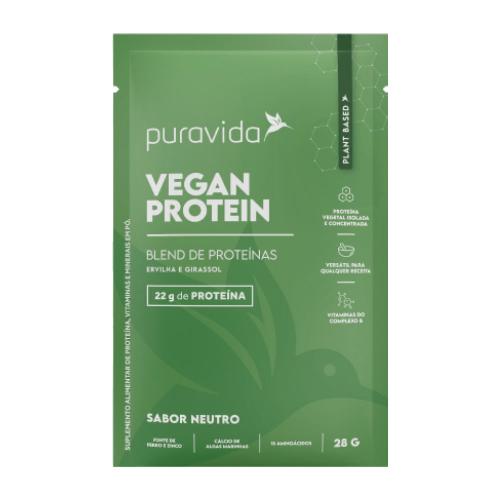 Vegan Protein Sabor Neutro 28g Puravida