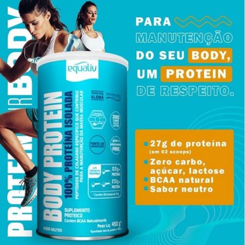 Body Protein Colágeno Neutro 450g Equaliv