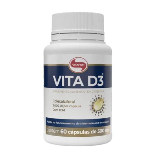 Vitamina D3 2000UI 60 Cápsulas Vitafor