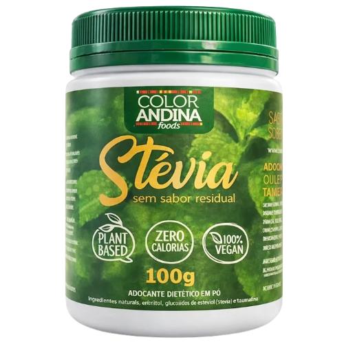 Adoçante Stévia Cristal 100g Color Andina Color Andina