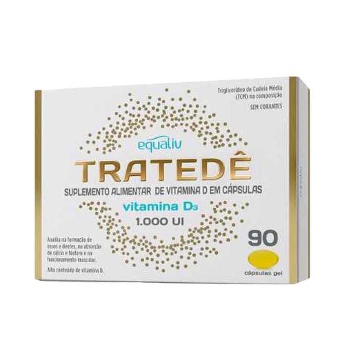 Tratedê Vitamina D3 1000UI 90 Cápsulas Equaliv