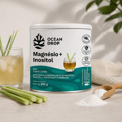 Magnésio Inositol Ocean Drop Capim Limão 300g Ocean Drop