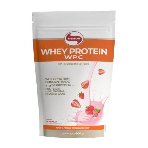 Whey Protein Vitafor Wpc Morango 900g