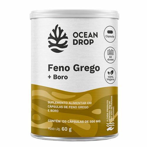 Feno Grego + Boro 120 Capsulas 500g Ocean Drop