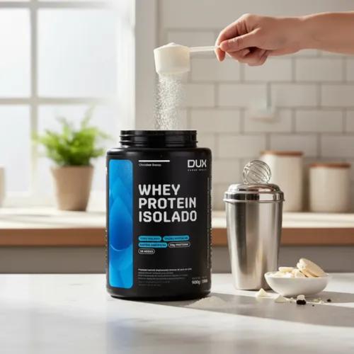 Whey Protein Isolado 900g Chocolate Branco Dux Dux