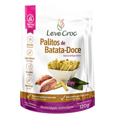 Palitos Salgados de Batata Doce 120gr Leve Croc