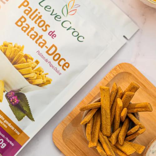 Palitos Salgados de Batata Doce 120gr Leve Croc