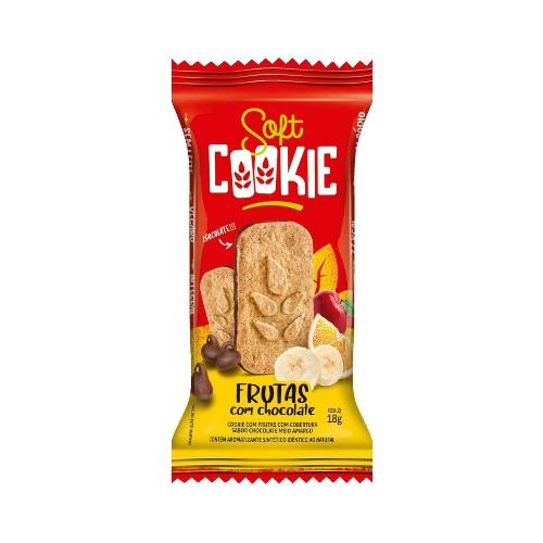 Soft Cookie Frutas com Chocolate 18g Biosoft