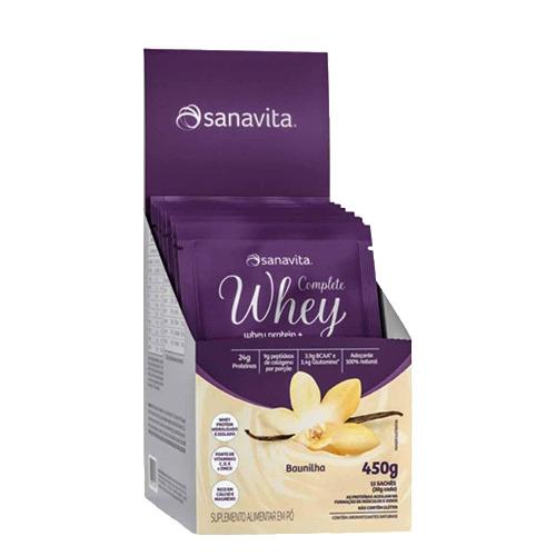 Whey Protein Baunilha 15 Sachês Sanavita