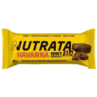 Barra Whey Havanna Grego Doce de Leite e Brownie 40g Nutrata