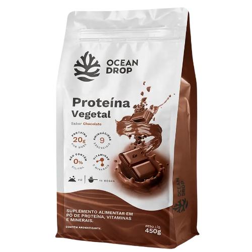 Proteína Vegetal Chocolate Ocean Drop 450g Ocean Drop