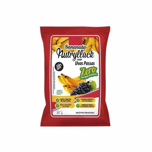 Bananada Natural com Uva Passa 23g Nutryllack Nutryllack