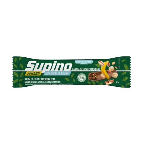 Supino Vegano Banana Amendoim 24g Zero Açúcar