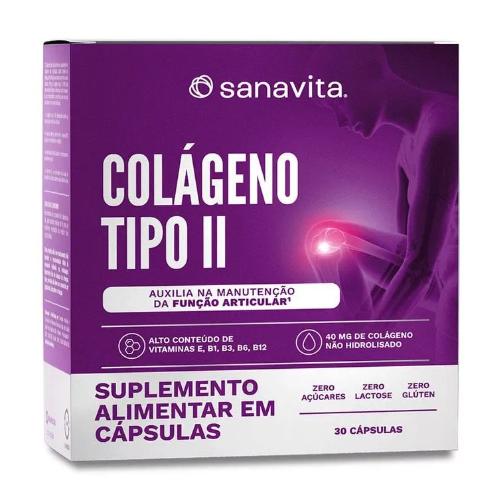 Colágeno Tipo II 30 Cápsulas Sanavita