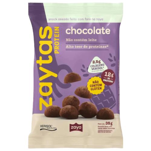 Biscoito Zaytas Protein Chocolate 35g Plant Power
