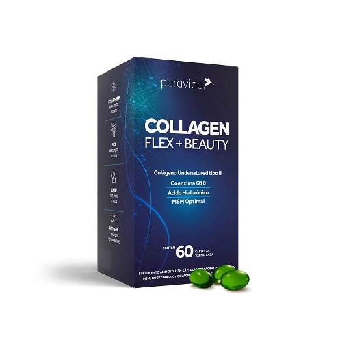 Collagen Flex Beauty 60 Cápsulas 700mg Puravida Puravida