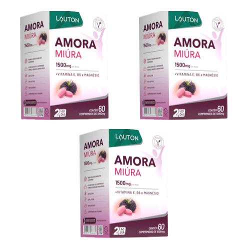 Kit 3 Amora Miúra 1500mg Lauton