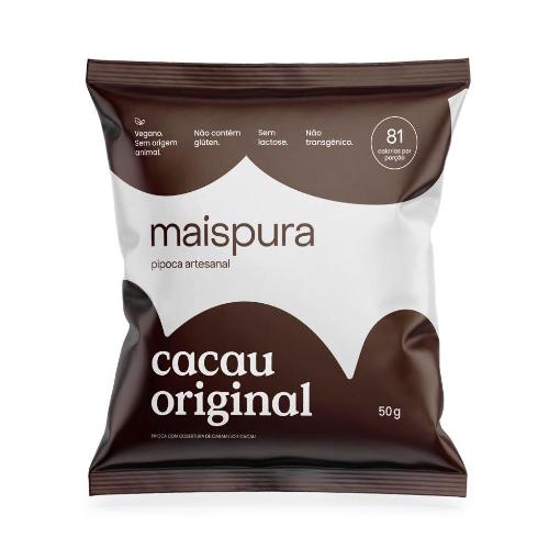 Pipoca Artesanal Cacau 50g Mais Pura