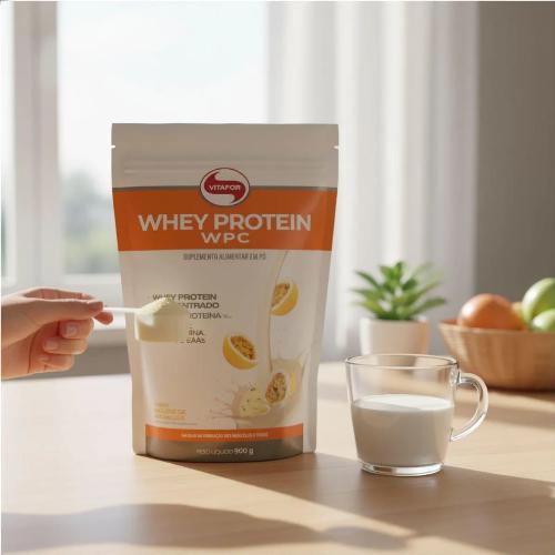 Whey Protein WPC Mousse de Maracujá 900g Vitafor