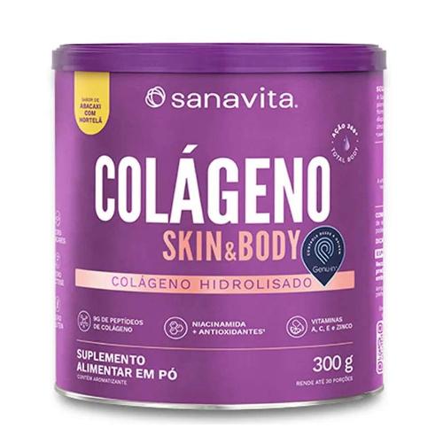 Colágeno Skin Abacaxi com Hortelã 300g Sanavita