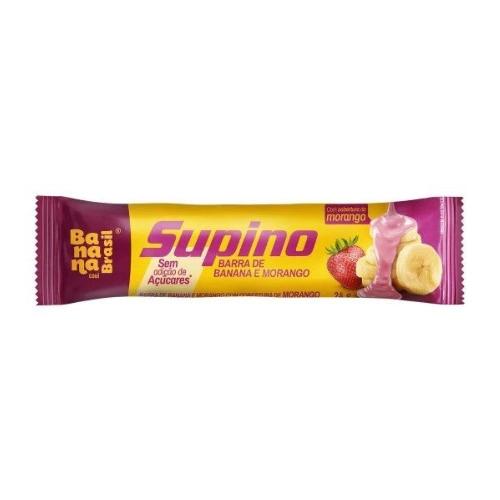 Supino Banana e Morango 24g Banana Brasil Banana Brasil