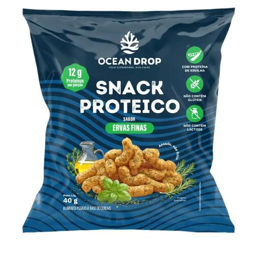 Snack Proteico Sabor Ervas Finas 40g Ocean Drop Ocean Drop