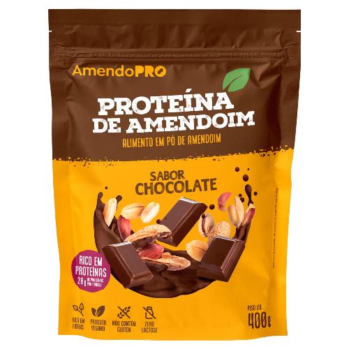 Proteína de Amendoim Sabor Chocolate Amendopro 400g