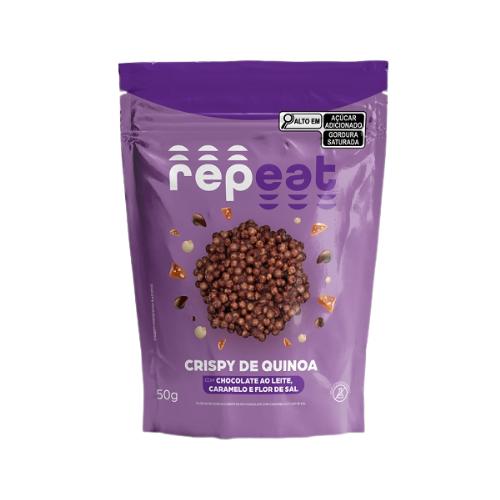 Crispy de Quinoa ao Leite com Caramelo