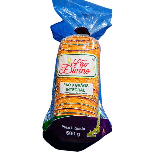 Pão Integral 9 Grãos 500g Pão Divino Pao Divino