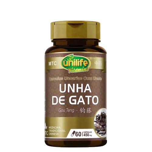 Unha de Gato 450mg 60 Cápsulas Unilife