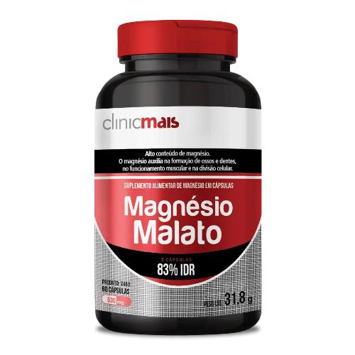 Magnésio Malato 60 Cápsulas Clincmais