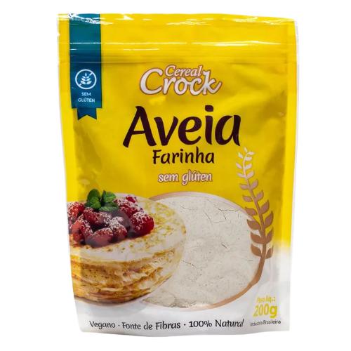Farinha de Aveia Sem Glúten 200g Cereal Crock