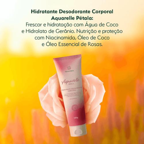 Hidratante Desodorante Corporal Aquarelle Pétala - 140g