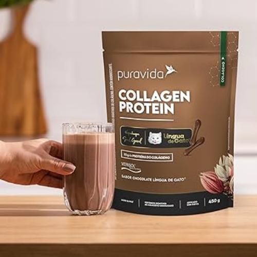 Collagen Protein Lingua de Gato 450G - Puravida