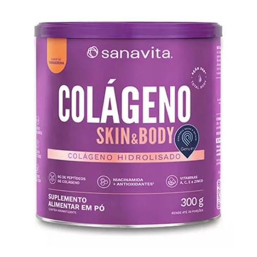 Colágeno Skin Tangerina 300g Sanavita