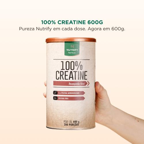 Creatina Monohidratada 100% Creatine Nutrify 600g