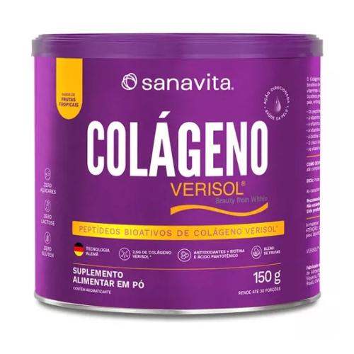 Colágeno Hidrolisado Verisol Frutas Tropicais 150g Sanavita